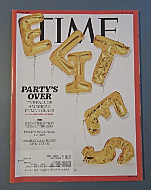 Time Magazine December 2 - 9, 2019 Party's Over